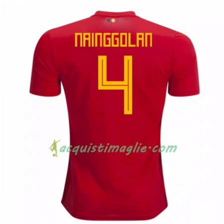 Divisa di Calcio Belgio Nainggolan 4 Prima Mondiali 2018